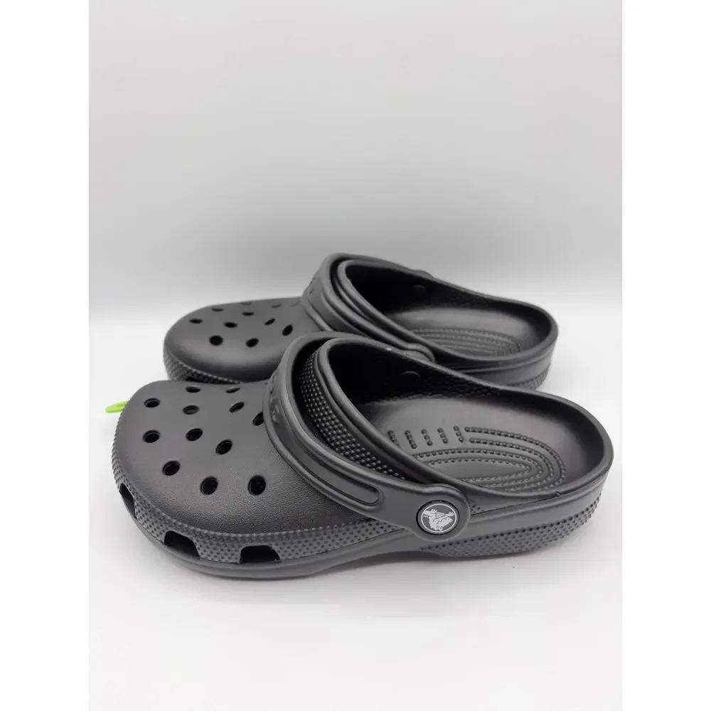 Crocs Classic Clog Sandal Black Kids Size J3 NWT